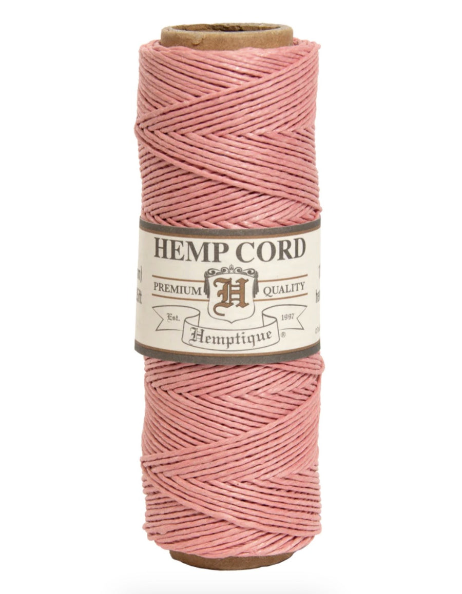 Hemptique Hemp Cord Macrame Spool #10 - Dusty Pink