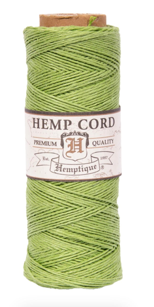 Hemp Cord Spool #10 - Lime Green