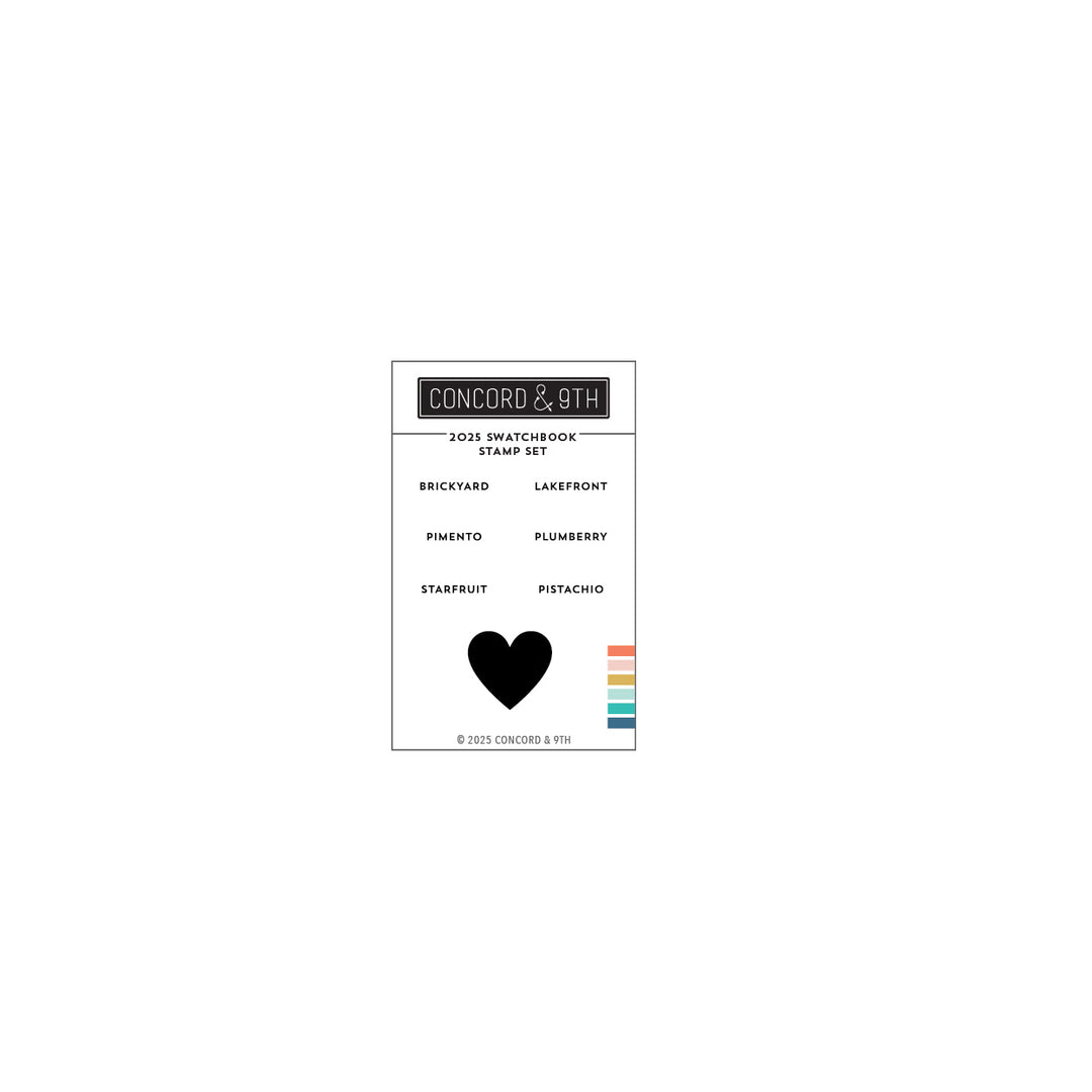 Concord & 9th - 2025 Swatchbook Stamp Set (2 x 3)
