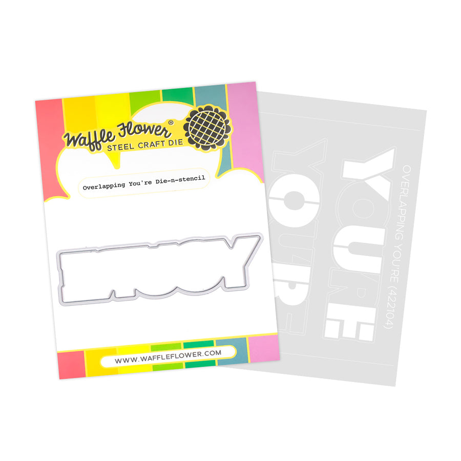 waffle flower overlapping youre die n stencil 422104