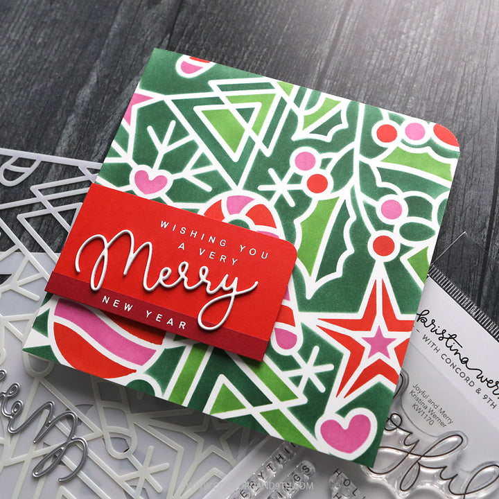 Concord & 9th - Kristina Werner - Holiday Icons Stencil Pack (6 qty; 6 x 9)