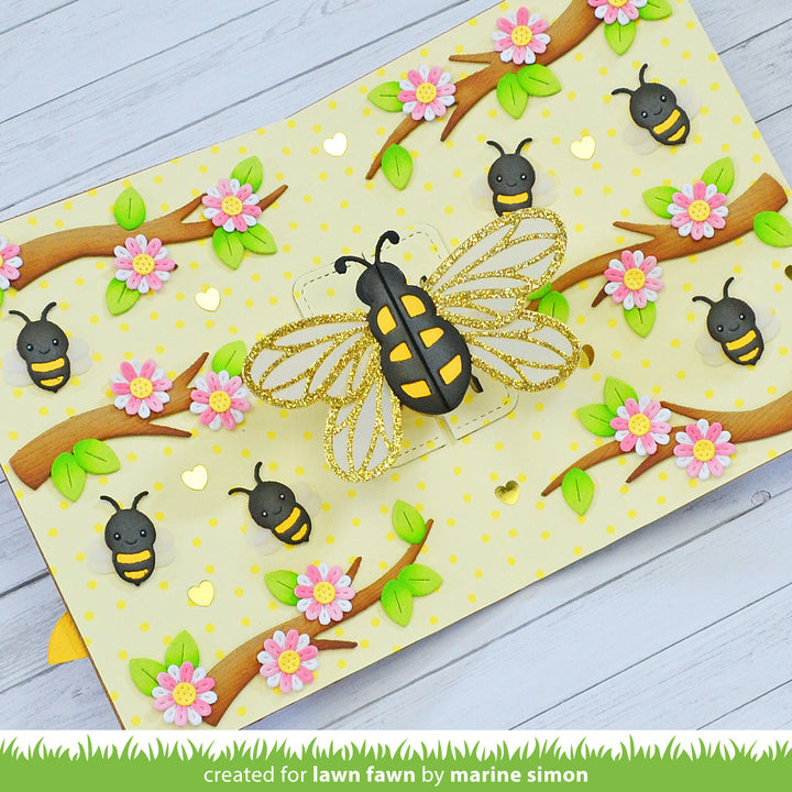 Lawn Fawn LF3138 Pop-Up Bee Lawn Cuts Dies
