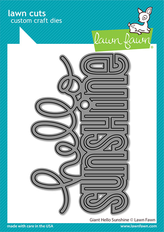 Lawn Fawn LF3140 Giant Hello Sunshine Lawn Cut Dies