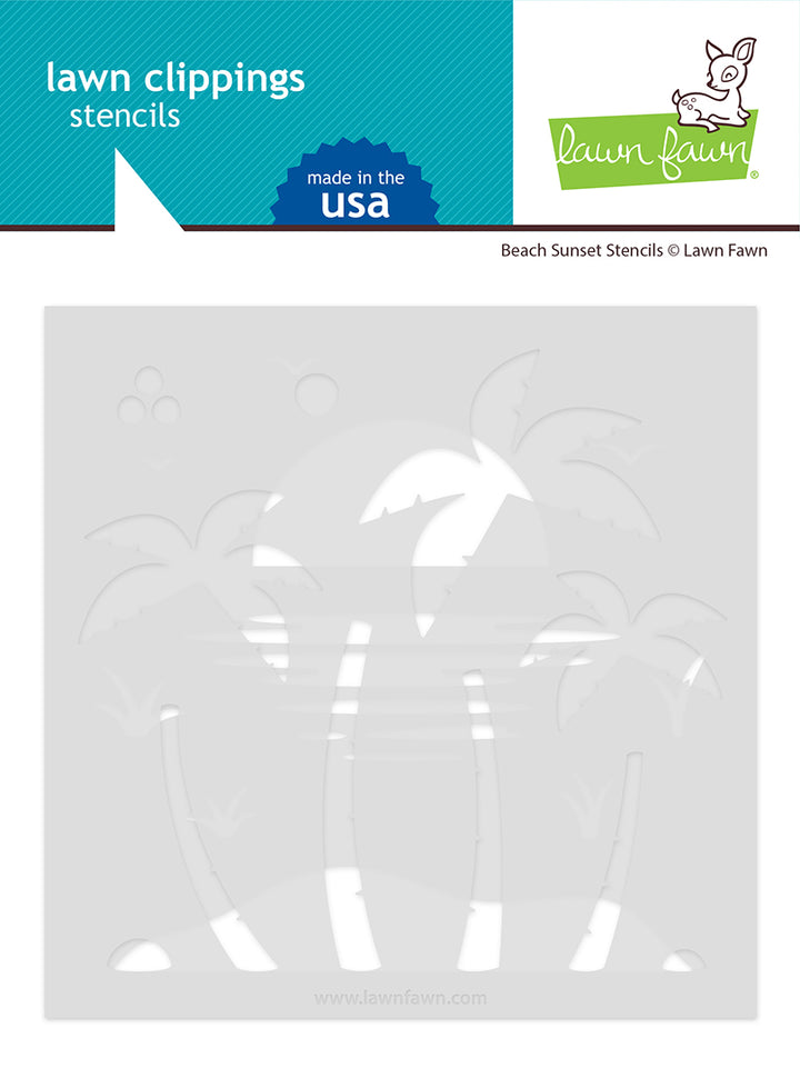 LF3189 Beach Sunset Stencils
