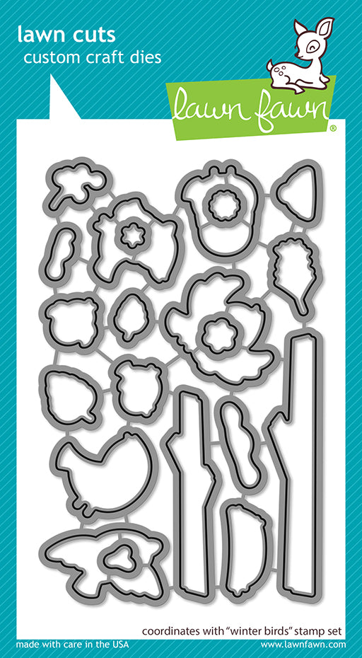 Lawn Fawn LF3226 Winter Birds Lawn Cuts