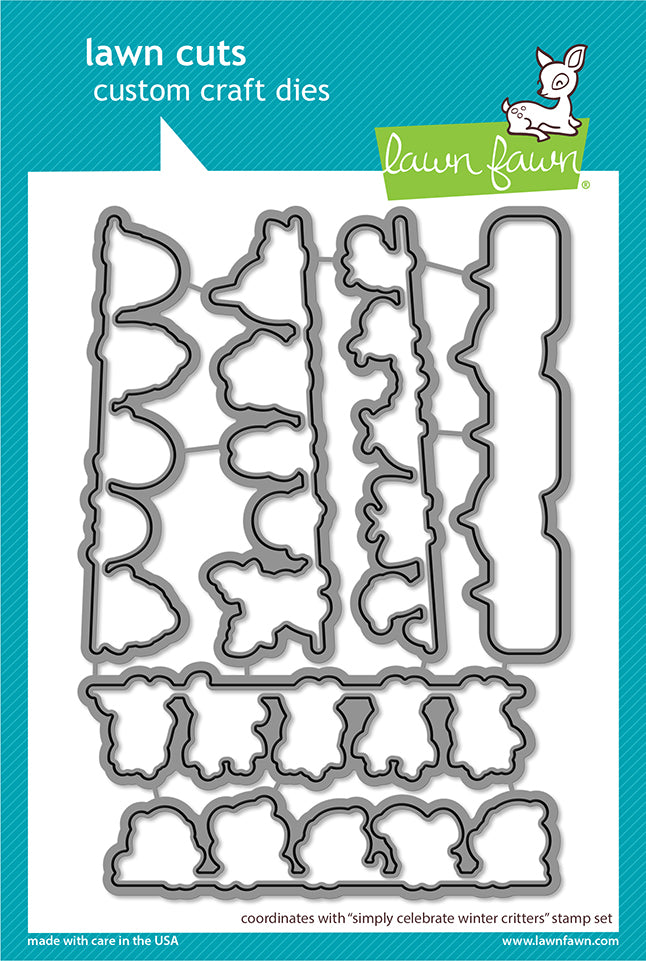 Lawn Fawn LF3232 Simply Celebrate Winter Critters Lawn Cuts