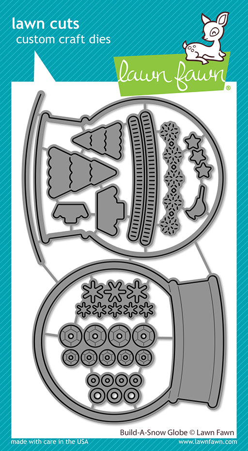 Lawn Fawn LF3254 Build-A-Snow Globe