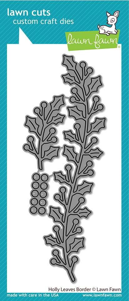 Lawn Fawn LF3257 Holly Leaves Border