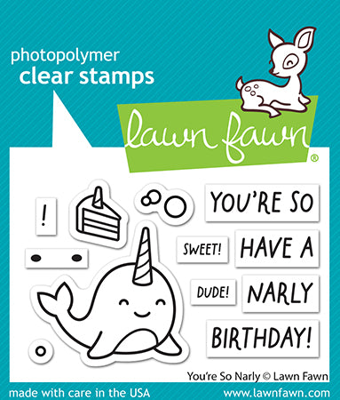 Lawn Fawn LF3297 You'Re So Narly 2X3 Clear Stamp Set