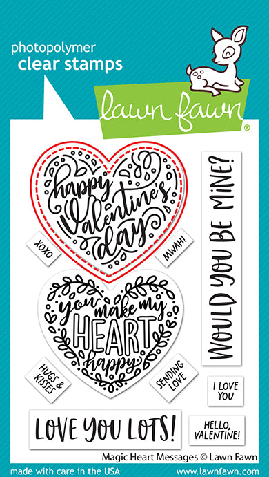 LF3306 Magic Heart Messages - Lawn Cuts