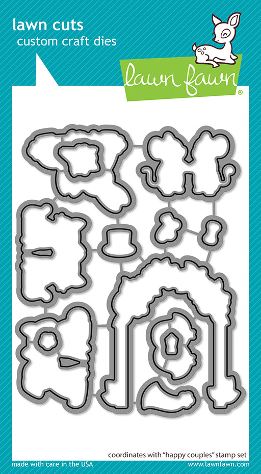 LF3354 Happy Couples Lawn Cuts by Lawn Fawn