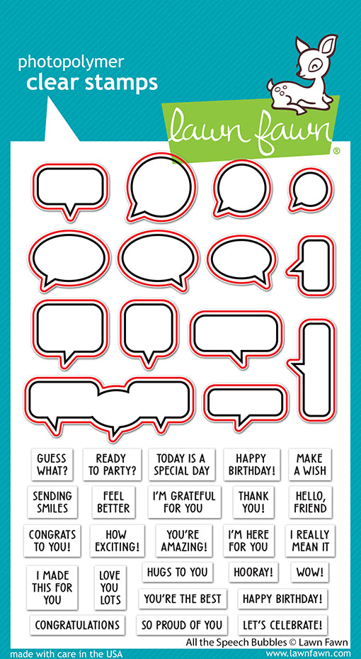 LF3360 All The Speech Bubbles Lawn Cuts
