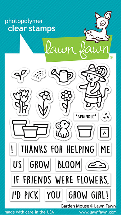 Lawn Fawn - LF3364 - Garden Mouse Stamp Set