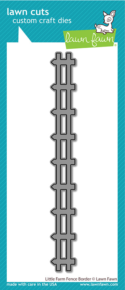 LF3383 Little Farm Fence Border by Lawn Fawn