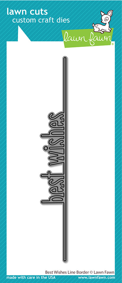 LF3384 Best Wishes Line Border by Lawn Fawn