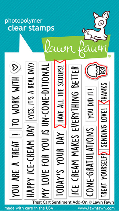 Lawn Fawn LF3414 Treat Cart Sentiment Add-On Lawn Cuts Dies example
