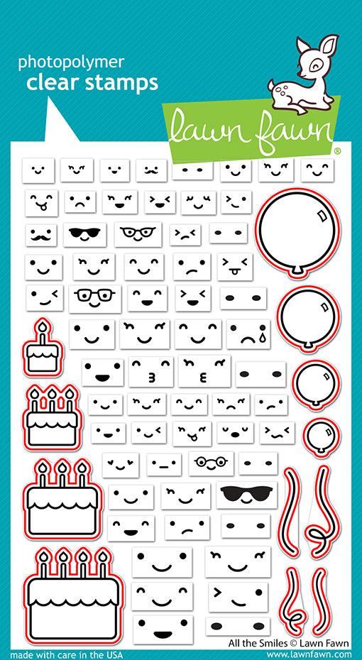 Lawn Fawn LF3424 All The Smiles Lawn Cuts Dies example