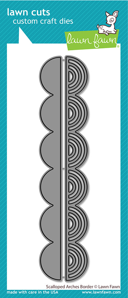 Lawn Fawn LF3439 Scalloped Arches Border Dies