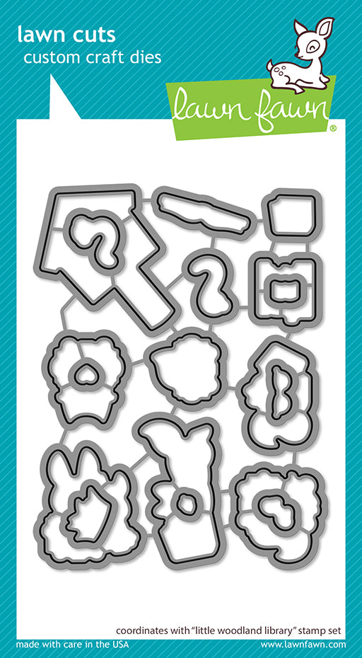 Lawn Fawn LF3487 Little Woodland Library Lawn Cuts dies