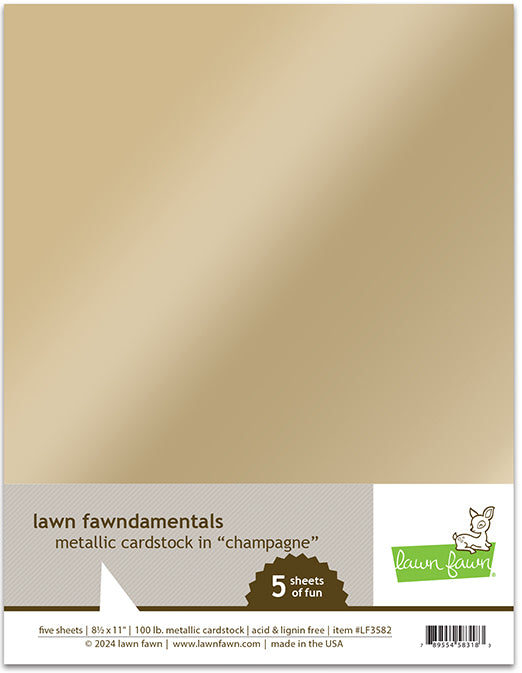 LF3582 - Metallic Cardstock - Champagne
