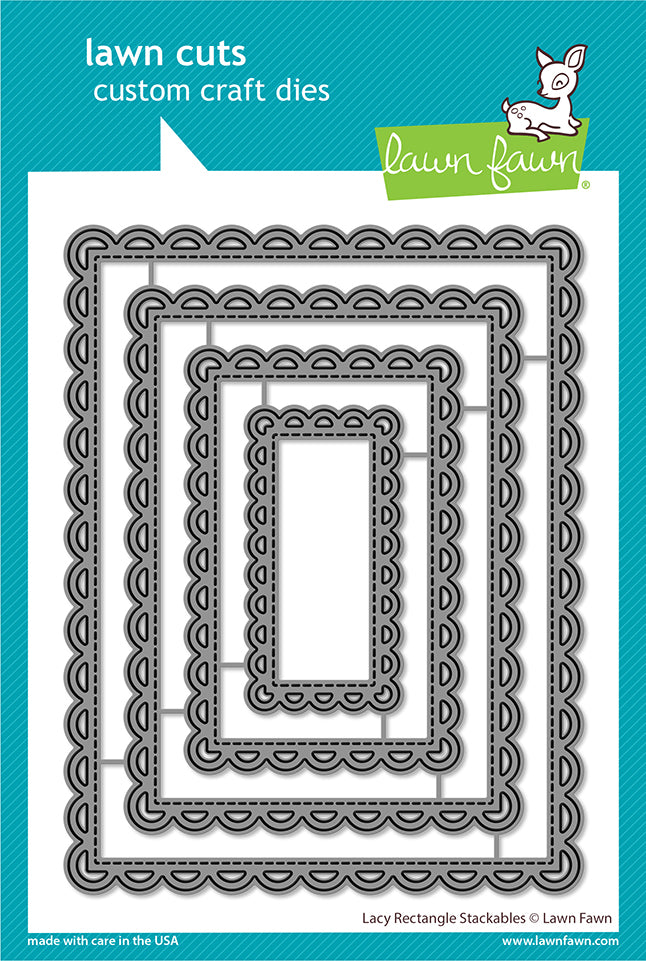 LF3619 - Lacy Rectangle Stackables