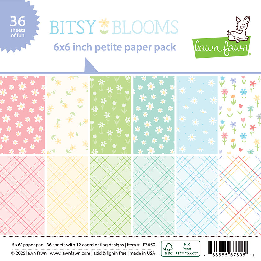 LF3650 - Bitsy Blooms Petite Paper Pack (6x6")