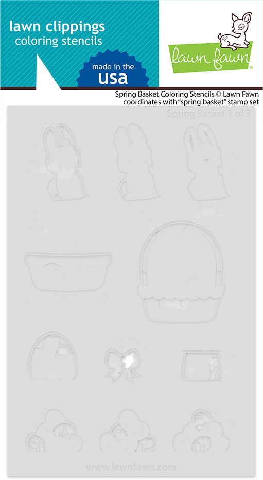 LF3660 - Spring Basket Coloring Stencils
