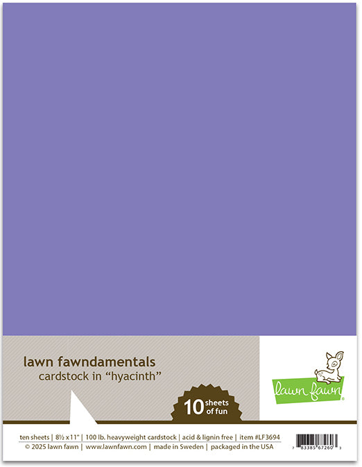 Lawn Fawn - LF3694 - Hyacinth Cardstock