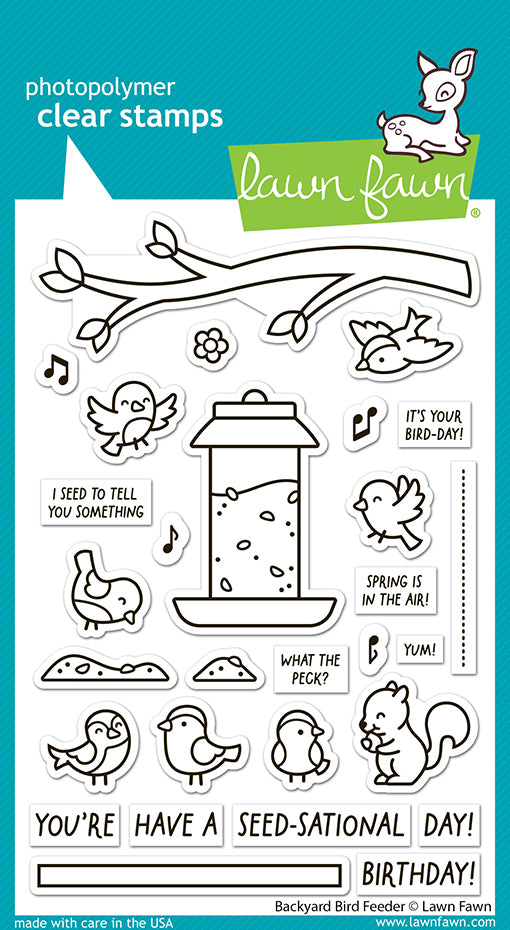 Lawn Fawn - LF3707 - Backyard Bird Feeder Stamp Set