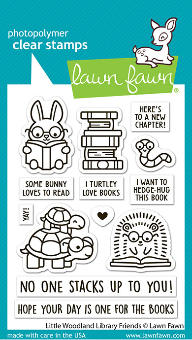 Lawn Fawn - LF3713 - Little Woodland Library Friends Stamp Set
