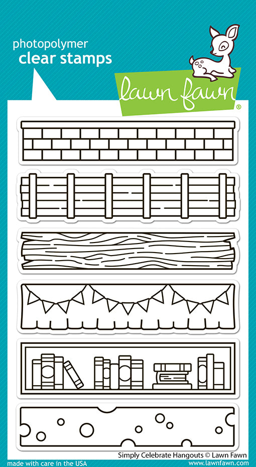 Lawn Fawn - LF3719 - Simply Celebrate Hangouts Stamp Set