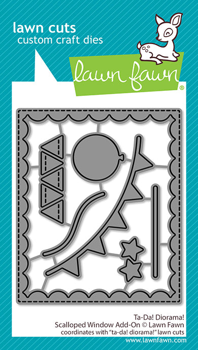 Lawn Fawn - LF3729 - Ta-Da! Diorama! Scalloped Window Add-On Dies