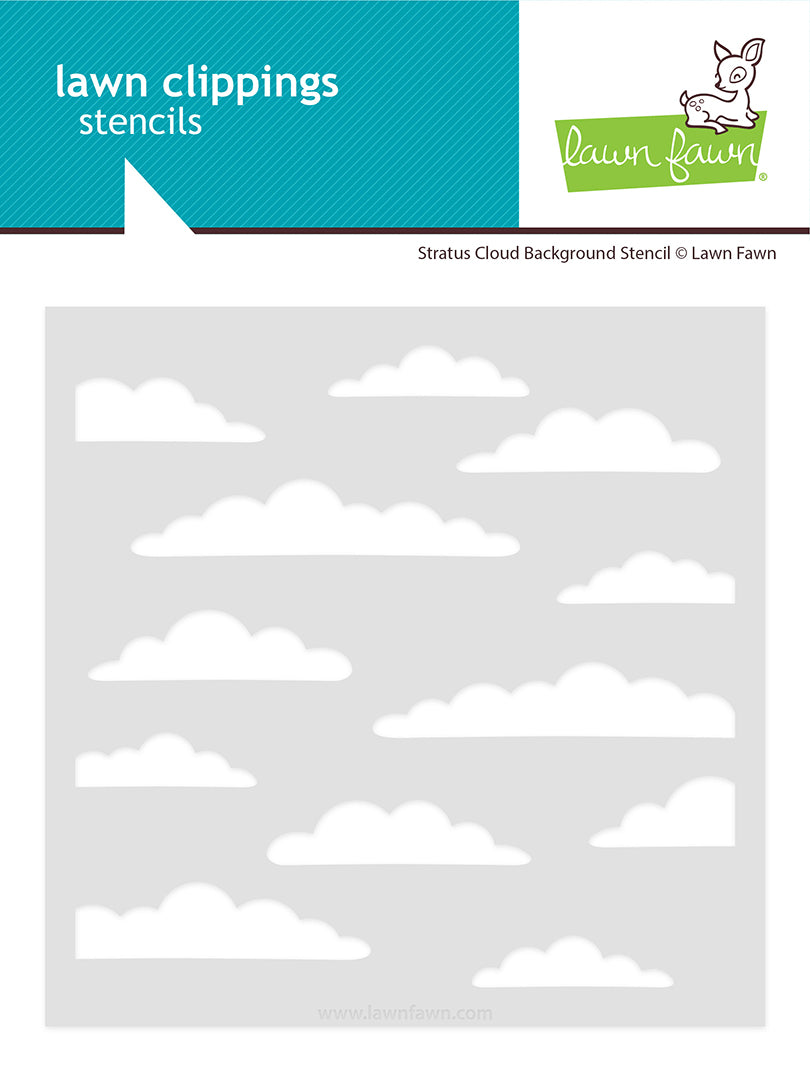 Lawn Fawn - LF3738 - Stratus Cloud Background Stencil