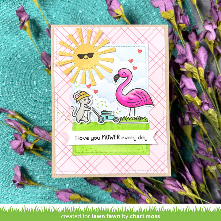 Lawn Fawn - LF3750 - I Love You Mower Stamp Set