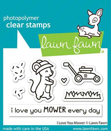 Lawn Fawn - LF3750 - I Love You Mower Stamp Set