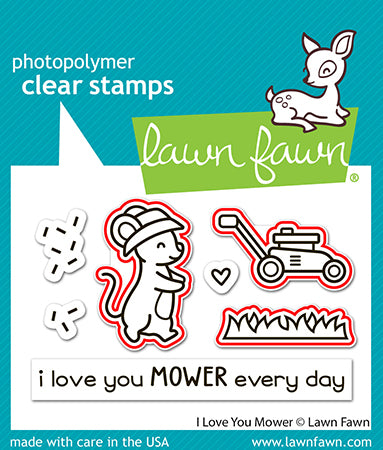 Lawn Fawn - LF3751 - I Love You Mower Lawn Cuts