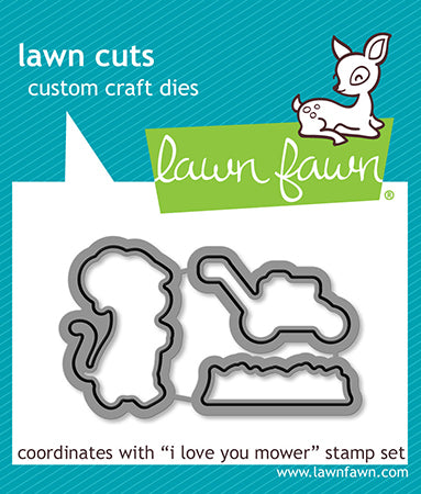 Lawn Fawn - LF3751 - I Love You Mower Lawn Cuts