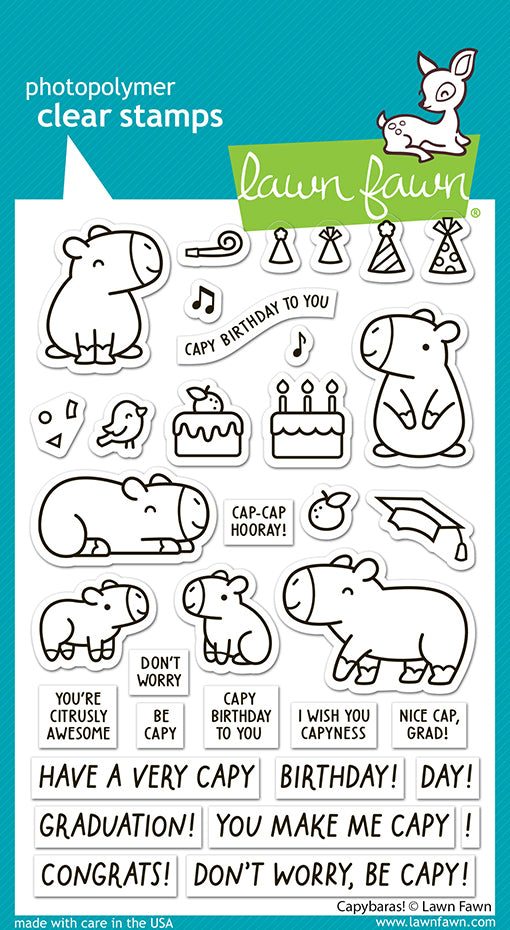 Lawn Fawn - LF3764 - Capybaras! Stamp Set Stamp Set