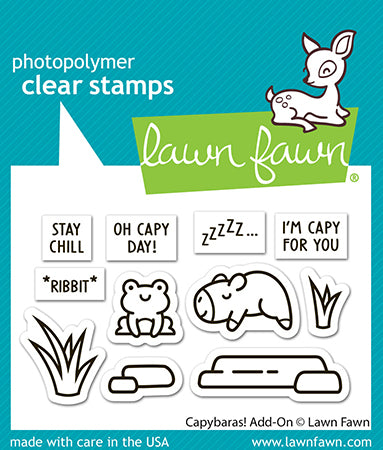Lawn Fawn - LF3767 - Capybaras! Add-On Stamp Set