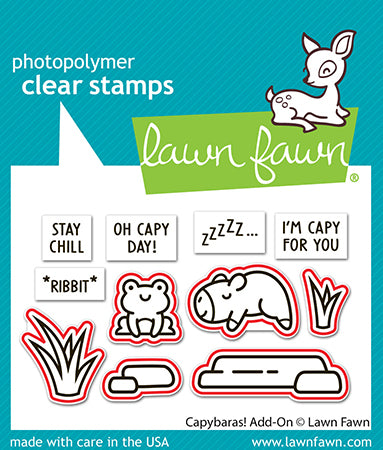 Lawn Fawn - LF3768 - Capybaras! Add-On Lawn Cuts