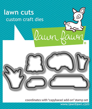 Lawn Fawn - LF3768 - Capybaras! Add-On Lawn Cuts