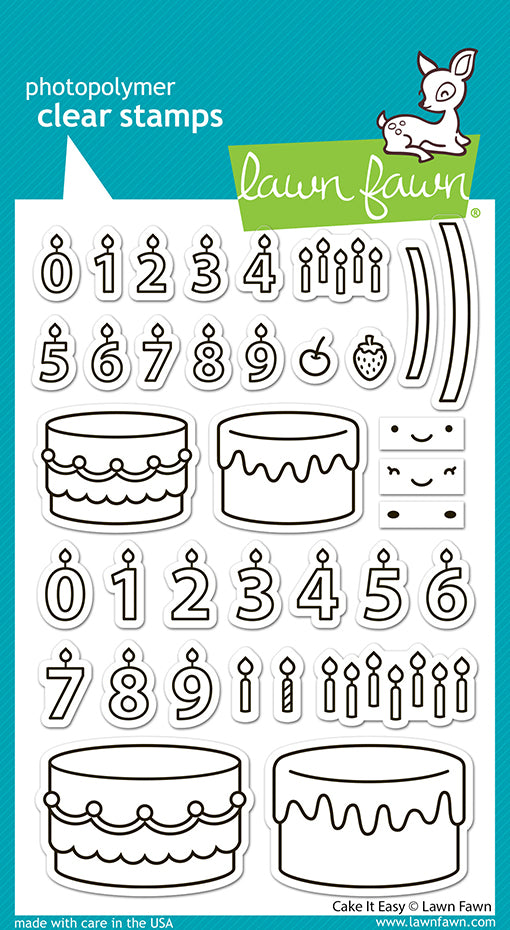 Lawn Fawn - LF3770 - Cake It Easy Stamp Set