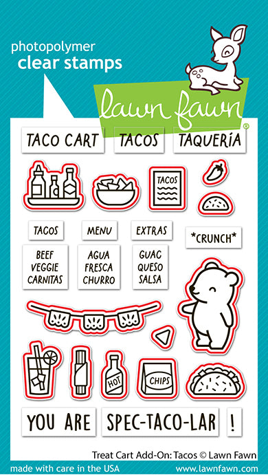 Lawn Fawn - LF3778 - Treat Cart Add-On: Tacos Lawn Cuts