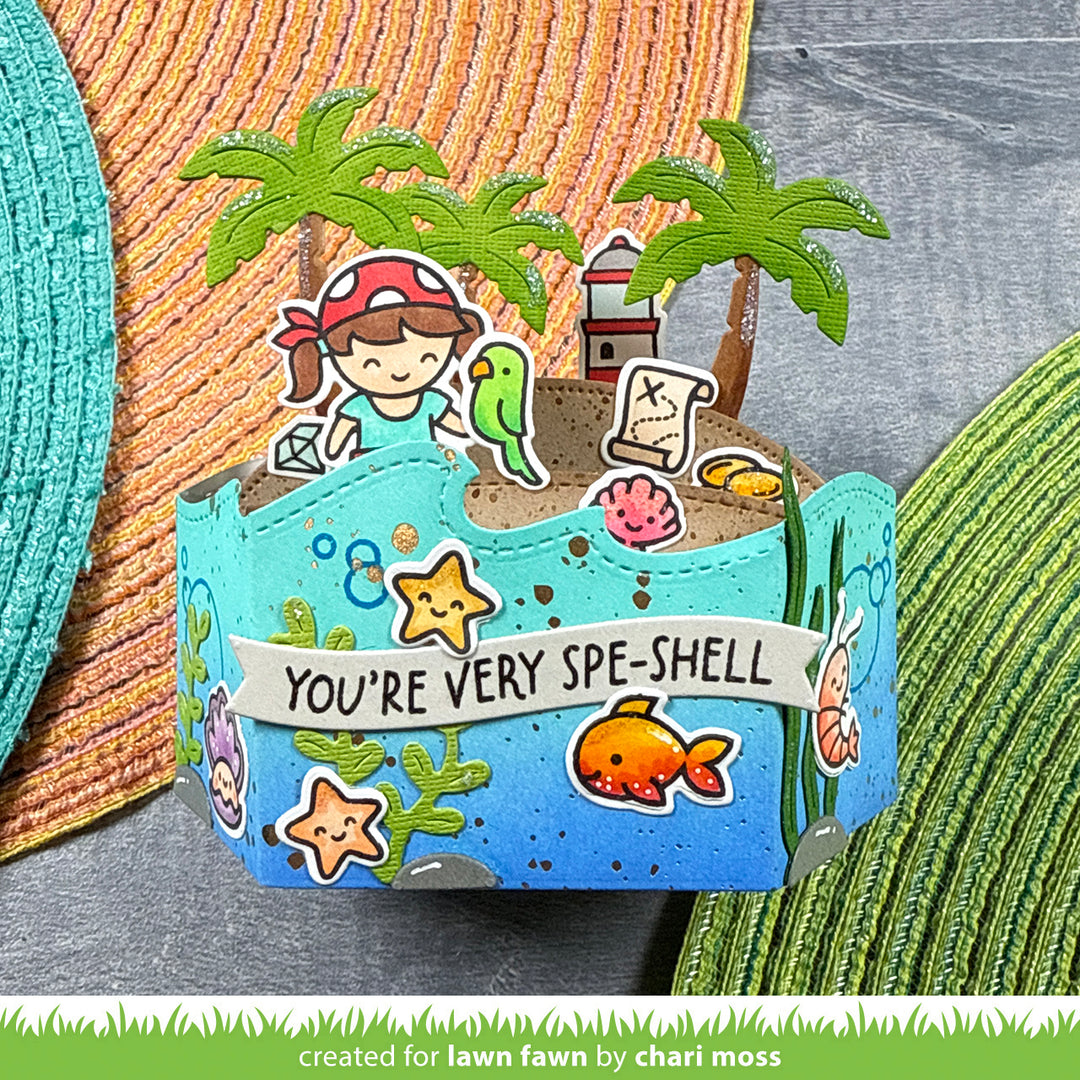 Lawn Fawn - LF3791 - Shello, Friend Coloring Stencils