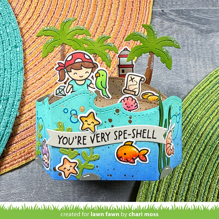 Lawn Fawn - LF3791 - Shello, Friend Coloring Stencils