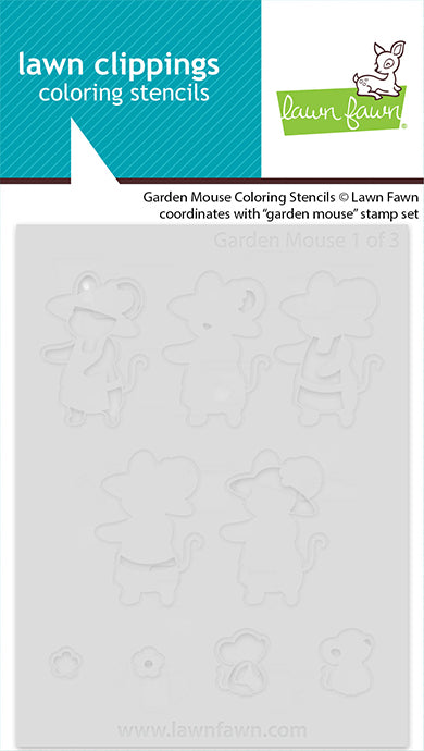 Lawn Fawn - LF3792 - Garden Mouse Coloring Stencils