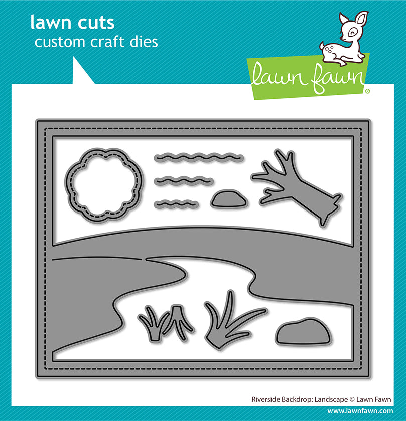 Lawn Fawn - LF3815 - Riverside Backdrop: Landscape