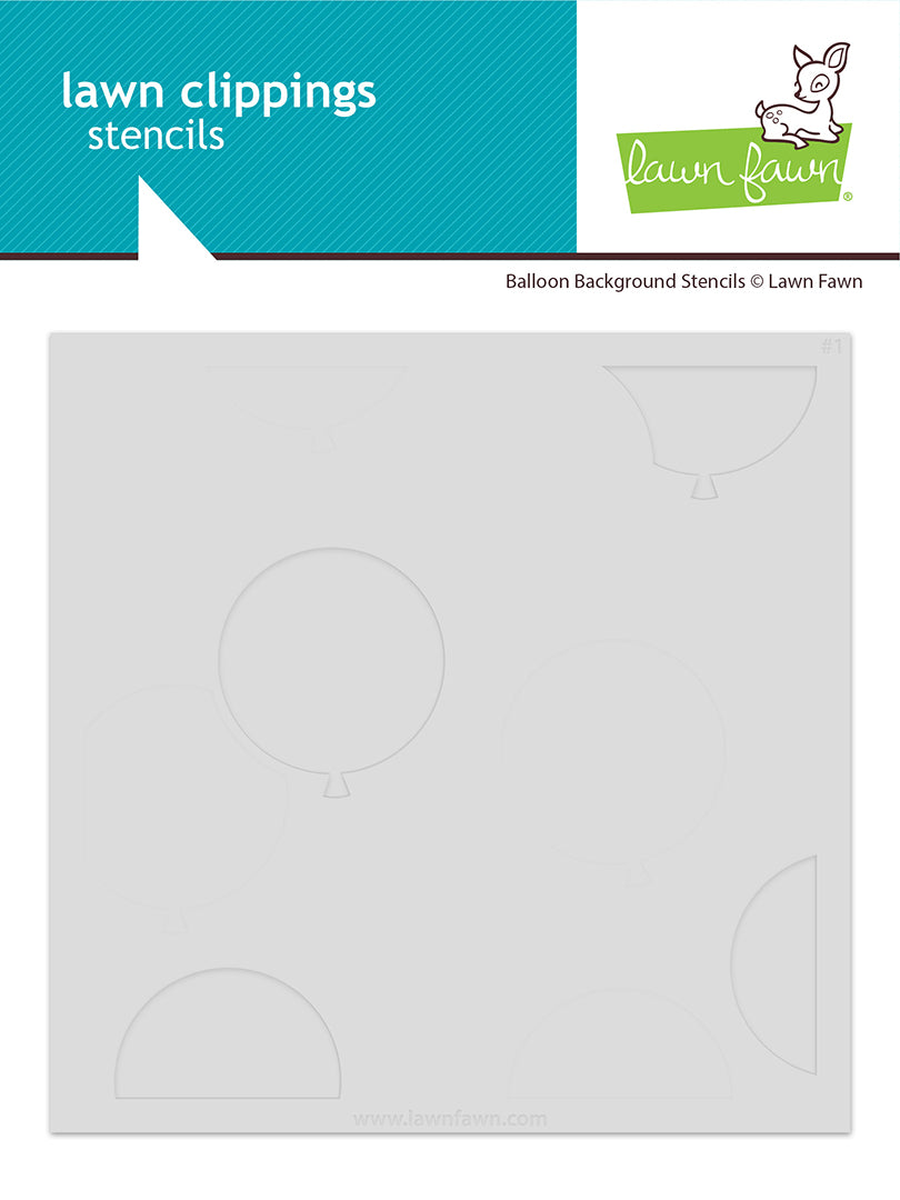 Lawn Fawn - LF3817 - Balloon Background Stencils