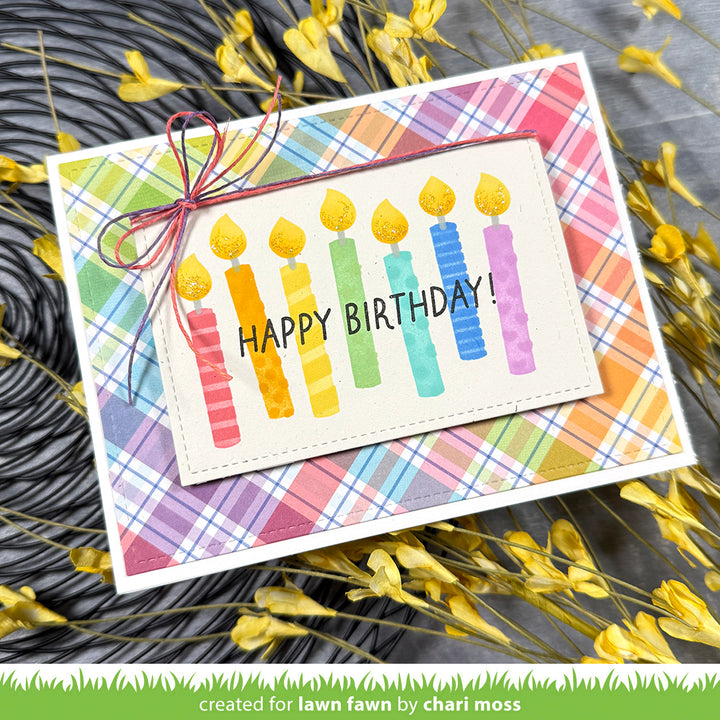 Lawn Fawn - LF3818 - Birthday Candles Stencils