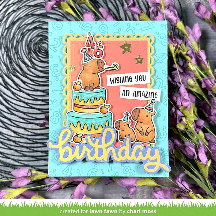 Lawn Fawn - LF3770 - Cake It Easy Stamp Set